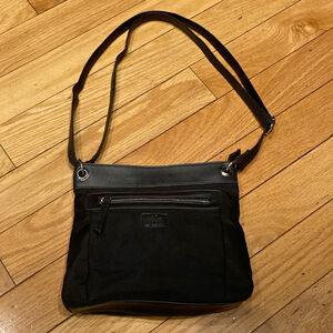 Vintage Women's Roots 73 Crossbody Bag Black
